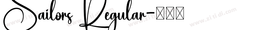 Sailors Regular字体转换